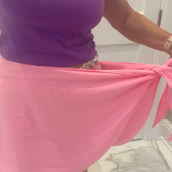 Good American Other - good American 2x size 5-8 swim coverup wrap hot pink nwt